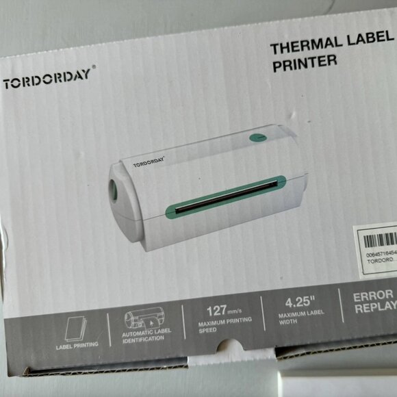 NWT TORDORDAY USB Thermal Label Printer 4x6inch - Picture 4 of 10